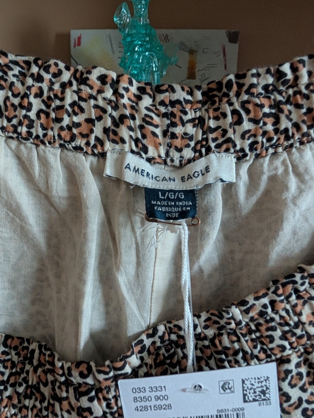 American Eagle AE Leopard Print High -Waisted Short - Picture 3 of 3